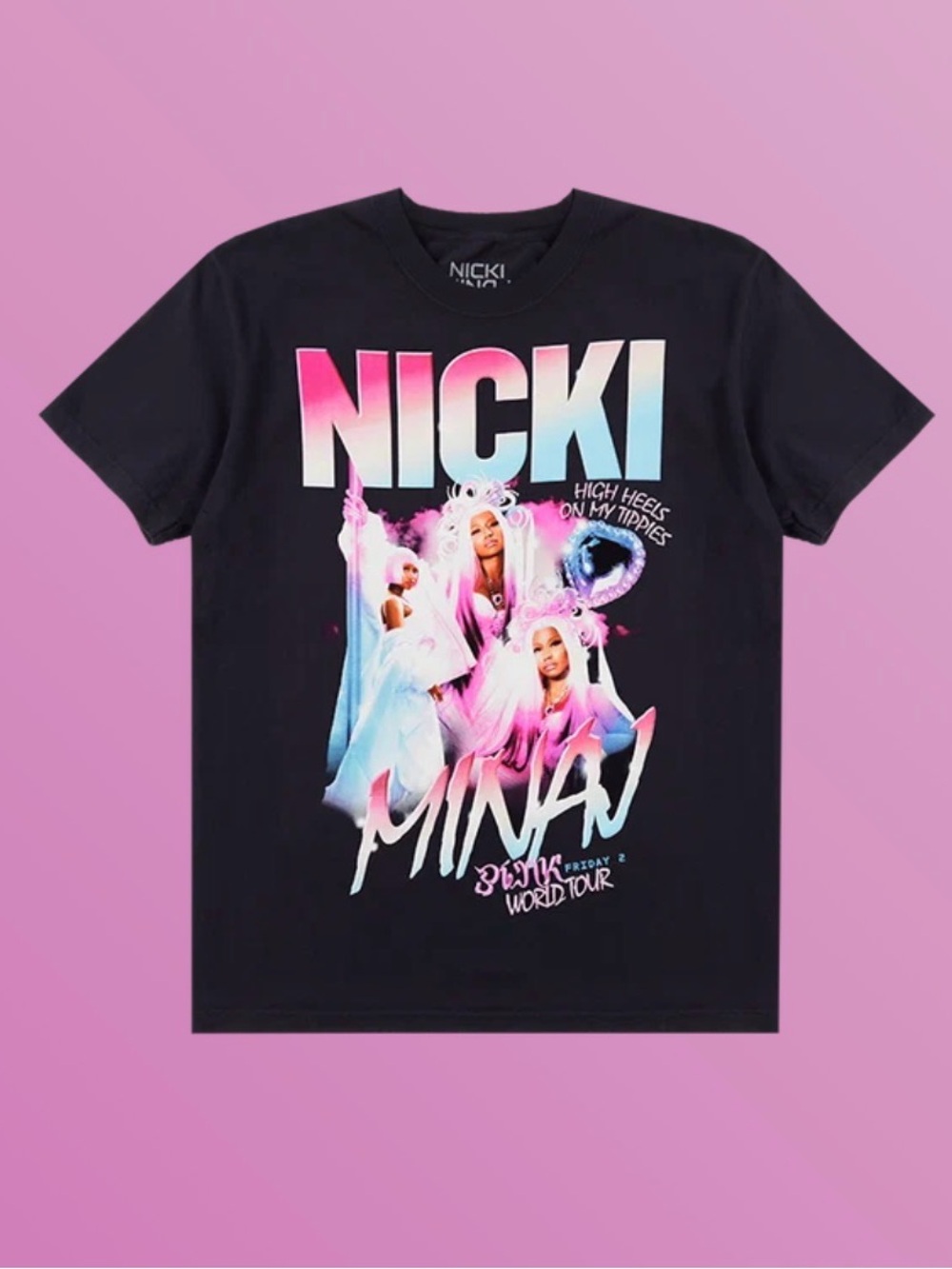 Nicki Minaj Pink Friday 2 World Tour Tee - Size Medium